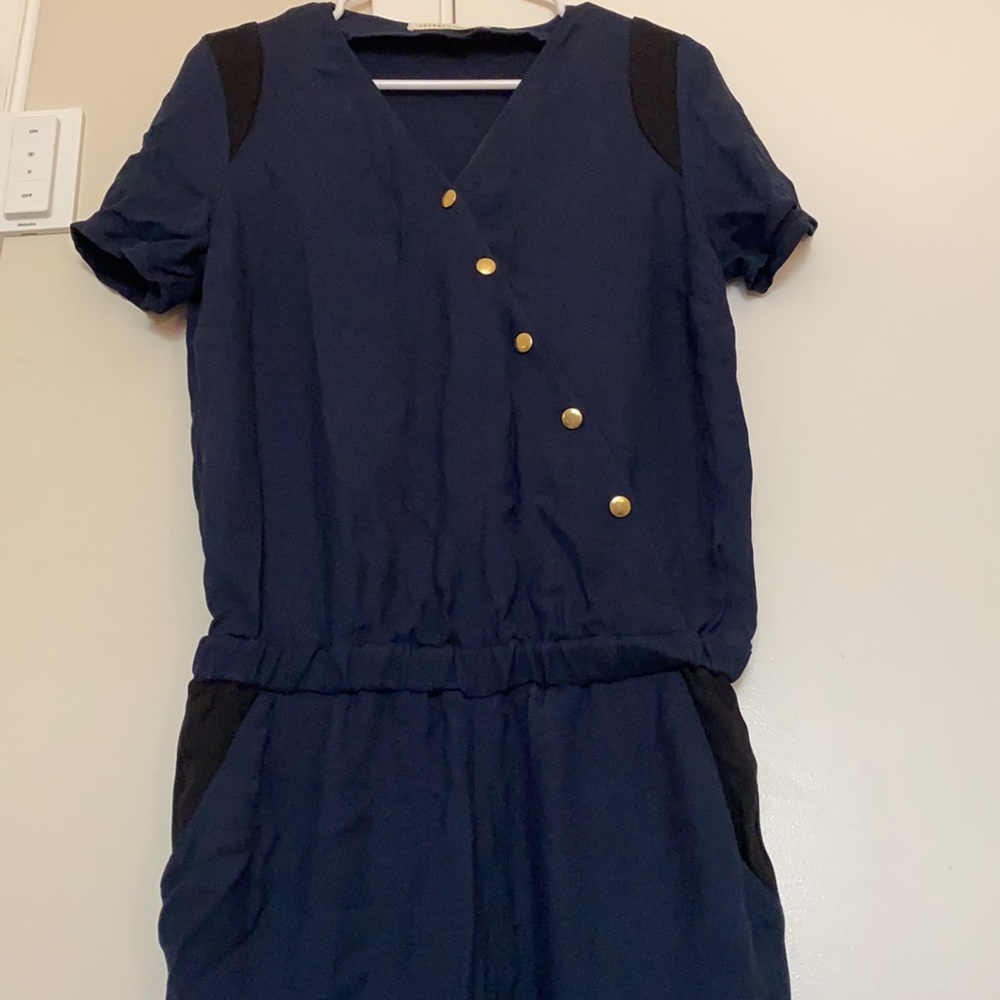 Sezane x LaRedoute navy blue jumpsuits, FR 38